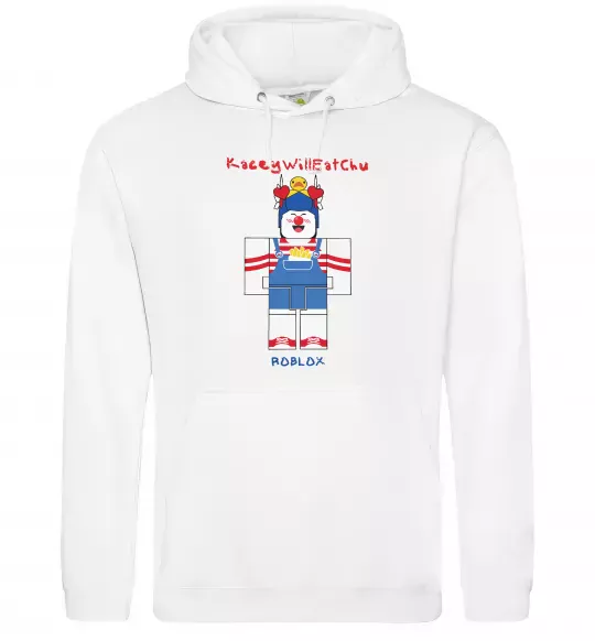Мужская толстовка (худи) KaceyWillEatChu Белый фото