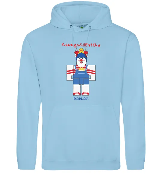 Женская толстовка (худи) KaceyWillEatChu Голубой фото