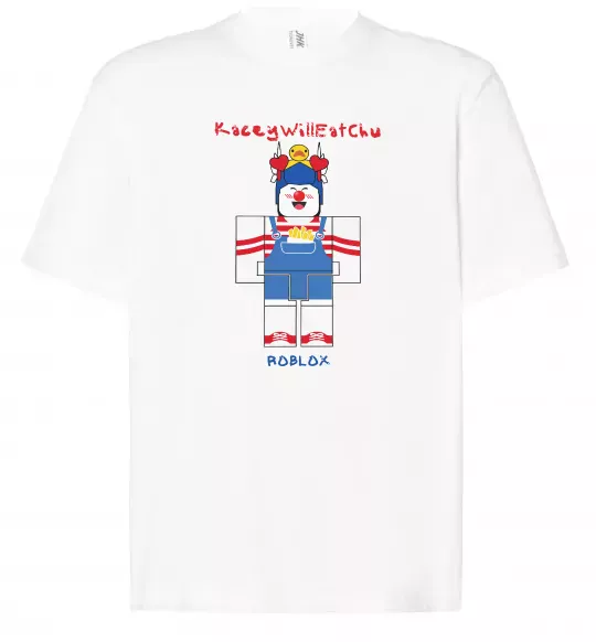 Футболка Оверсайз KaceyWillEatChu Білий фото
