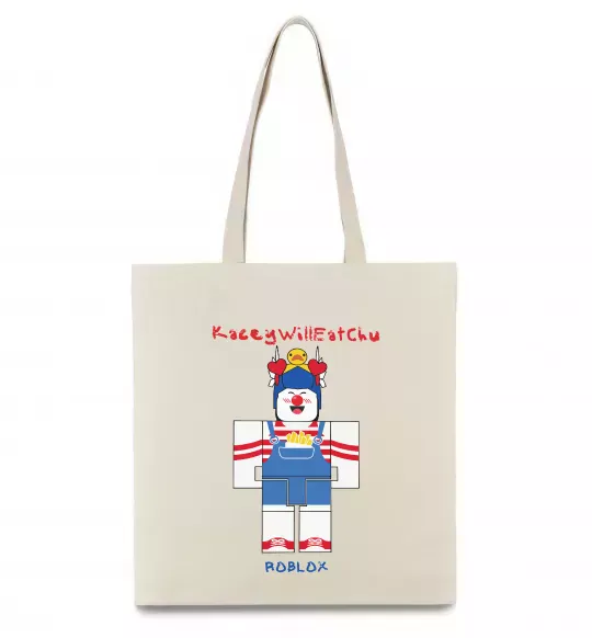 Еко-сумка KaceyWillEatChu Бежевий фото