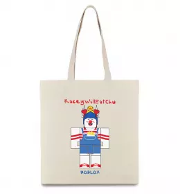 Эко-сумка KaceyWillEatChu Бежевый фото