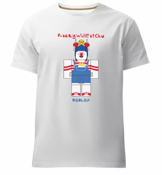 Чоловіча преміум футболка KaceyWillEatChu Білий фото