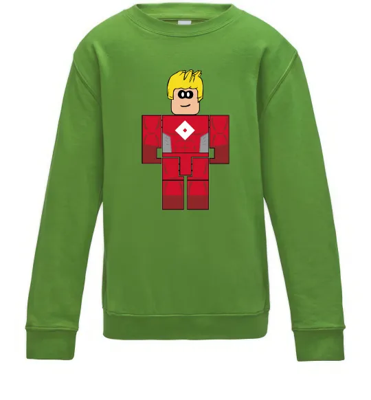 Детский Свитшот Captain Roblox Лаймовый фото