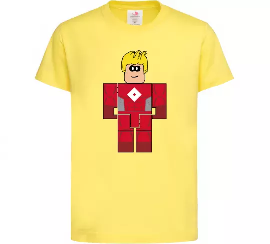 Дитяча футболка Captain Roblox Лимонний фото