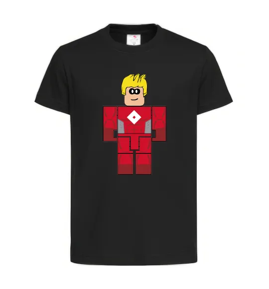 Детская футболка Captain Roblox Черный фото