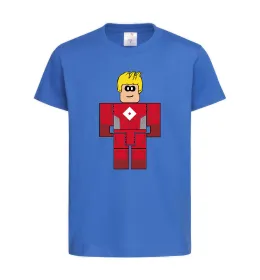 Дитяча футболка Captain Roblox Яскраво-синій фото