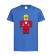 Детская футболка Captain Roblox Ярко-синий фото
