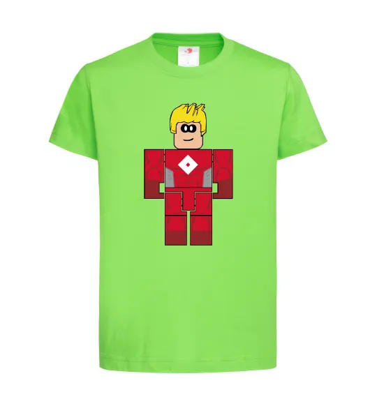 Детская футболка Captain Roblox Лаймовый фото