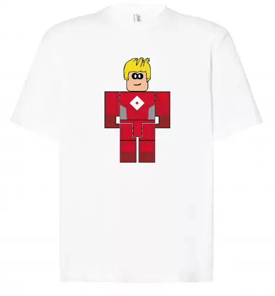 Футболка Оверсайз Captain Roblox Білий фото