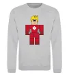 Свитшот Captain Roblox Серый меланж фото