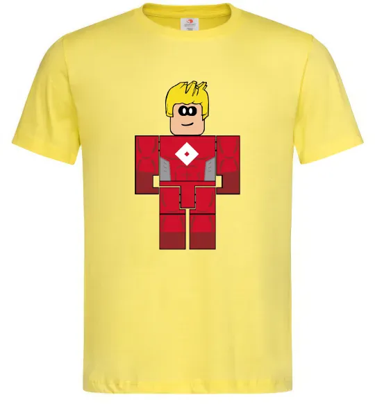 Чоловіча футболка Captain Roblox Лимонний фото