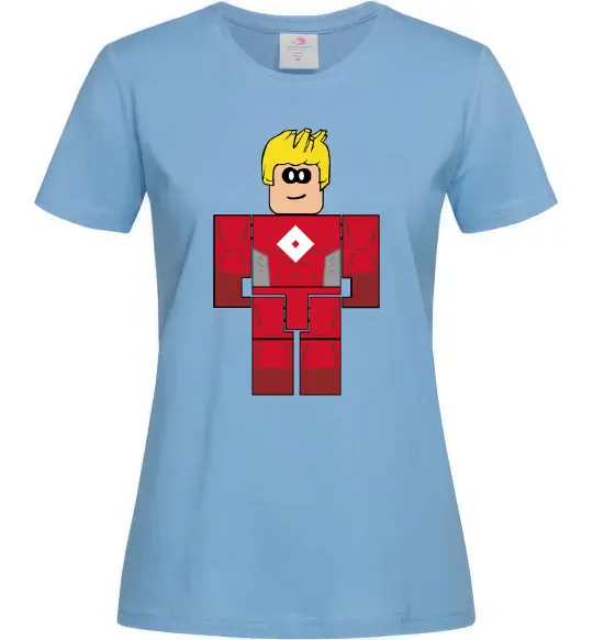 Жіноча футболка Captain Roblox Блакитний фото