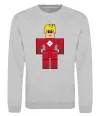 Свитшот Captain Roblox Серый меланж фото