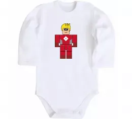 Дитячий бодік Captain Roblox Білий фото