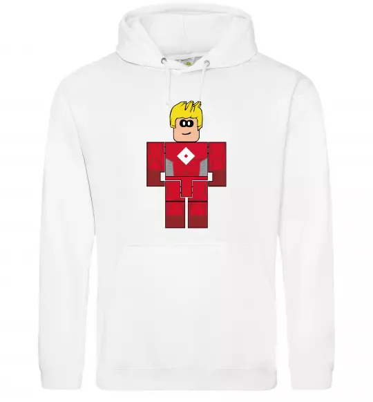 Мужская толстовка (худи) Captain Roblox Белый фото