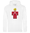 Мужская толстовка (худи) Captain Roblox Белый фото