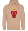 Мужская толстовка (худи) Captain Roblox Песочный фото