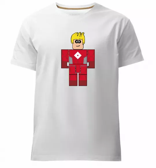 Мужская премиум футболка Captain Roblox Белый фото