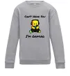 Дитячий світшот Can`t hear you Сірий меланж фото
