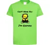 Дитяча футболка Can`t hear you Лаймовий Дитяча футболка Can`t hear you Лаймовий фото