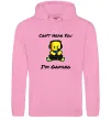 Женская толстовка (худи) Can`t hear you Розовый фото
