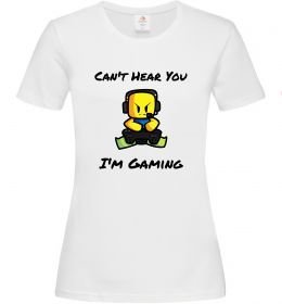Жіноча футболка Can`t hear you