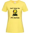 Женская футболка Can`t hear you Лимонный Женская футболка Can`t hear you Лимонный фото