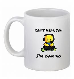 Чашка керамическая Can`t hear you