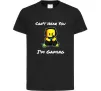Дитяча футболка Can`t hear you Чорний Дитяча футболка Can`t hear you Чорний фото