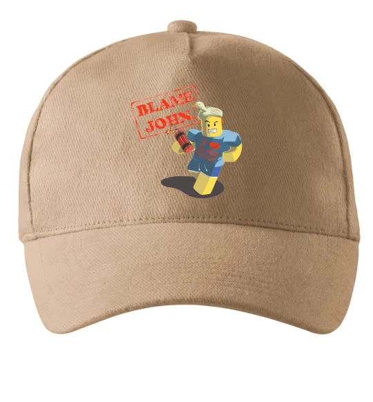 Кепка Blame John Песочный фото