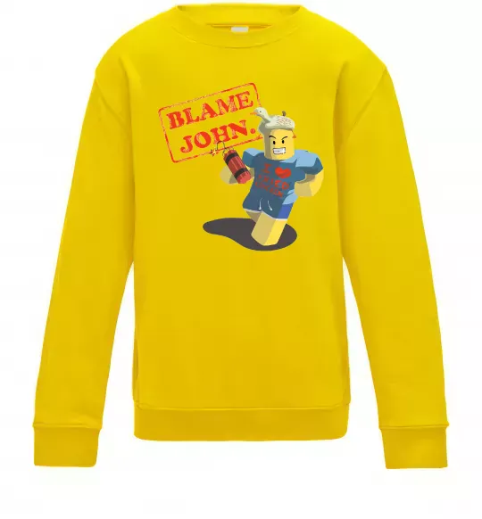 Дитячий світшот Blame John Сонячно жовтий фото