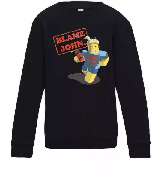 Дитячий світшот Blame John Чорний фото