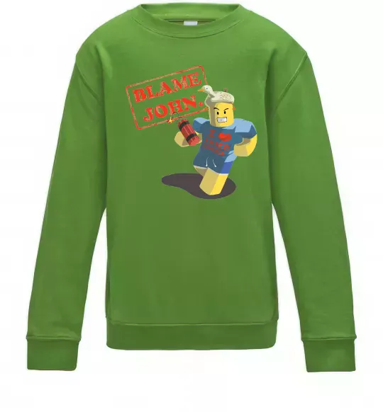 Дитячий світшот Blame John Лаймовий фото