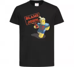 Детская футболка Blame John Черный фото