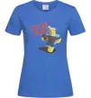 Жіноча футболка Blame John Яскраво-синій фото