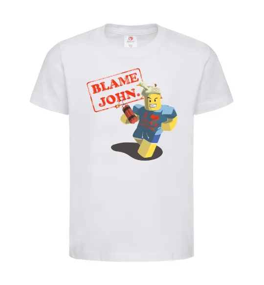 Детская футболка Blame John Белый фото