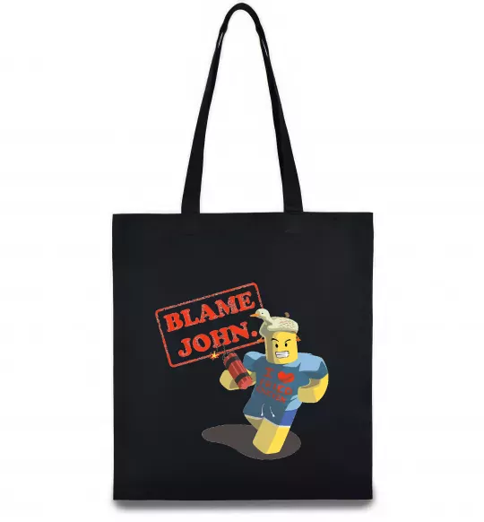 Эко-сумка Blame John Черный фото
