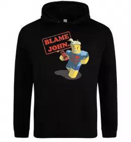 Мужская толстовка (худи) Blame John Черный фото