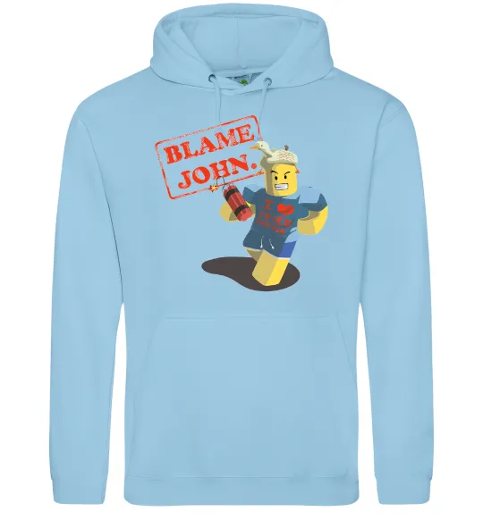 Мужская толстовка (худи) Blame John Голубой фото