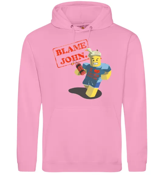 Жіноча толстовка (худі) Blame John Рожевий фото