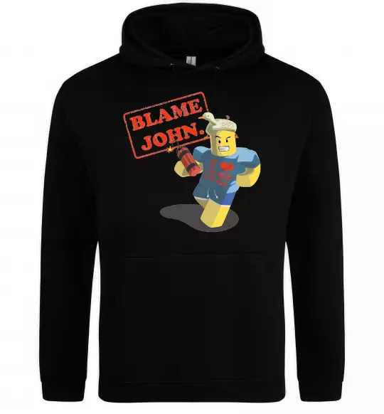 Женская толстовка (худи) Blame John Черный фото
