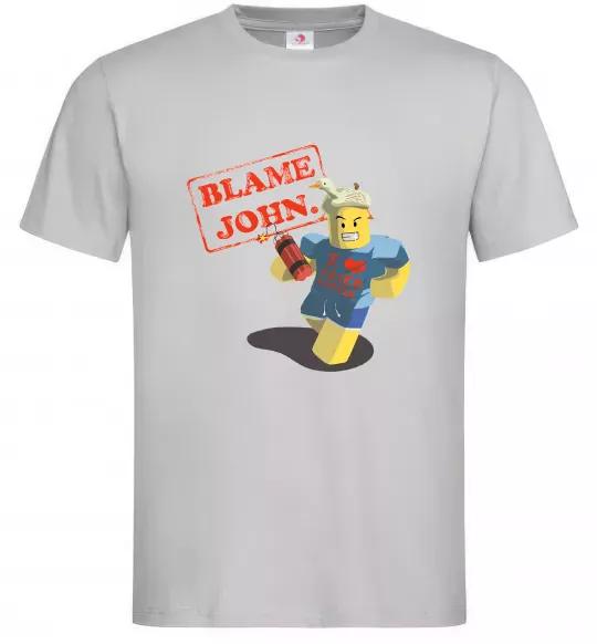 Мужская футболка Blame John Серый фото