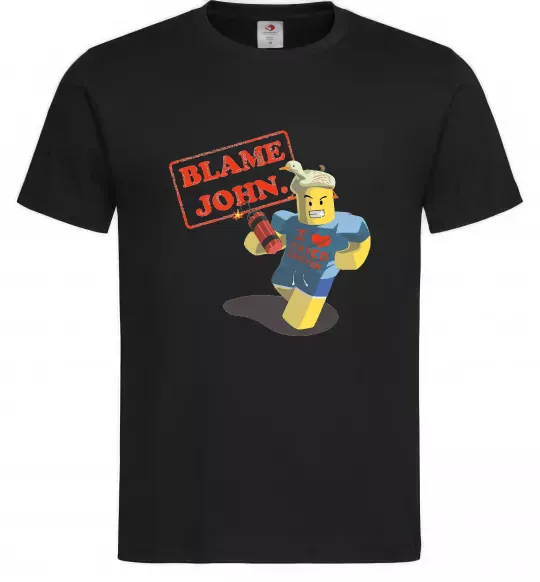 Мужская футболка Blame John Черный фото