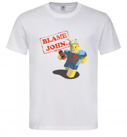 Мужская футболка Blame John Белый фото