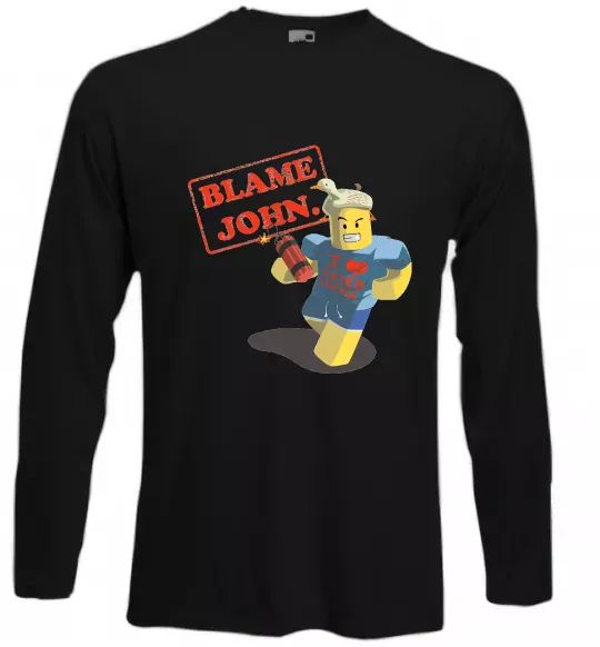 Лонгслив Blame John Черный фото