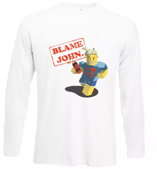Лонгслив Blame John Белый фото