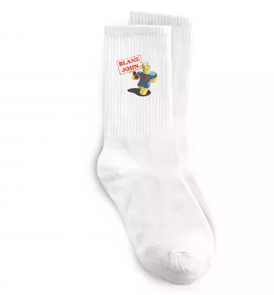 Шкарпетки Blame John Білий фото