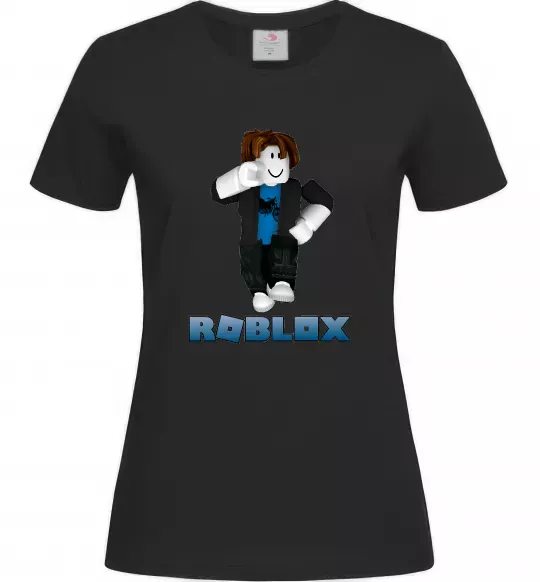 Женская футболка Bacon Hair Roblox Черный фото
