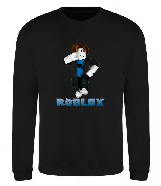 Свитшот Bacon Hair Roblox Черный фото