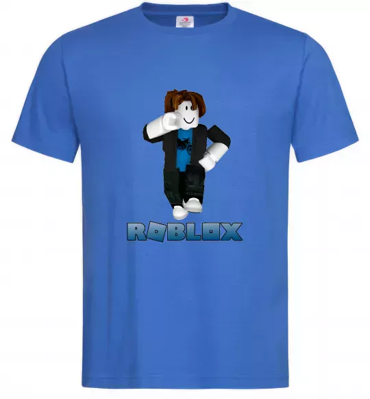 Мужская футболка Bacon Hair Roblox Ярко-синий фото
